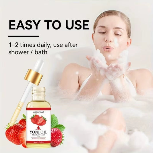 Huile Yoni Naturelle Rose & Fraise — Équilibre & Douceur Intime — Intimea