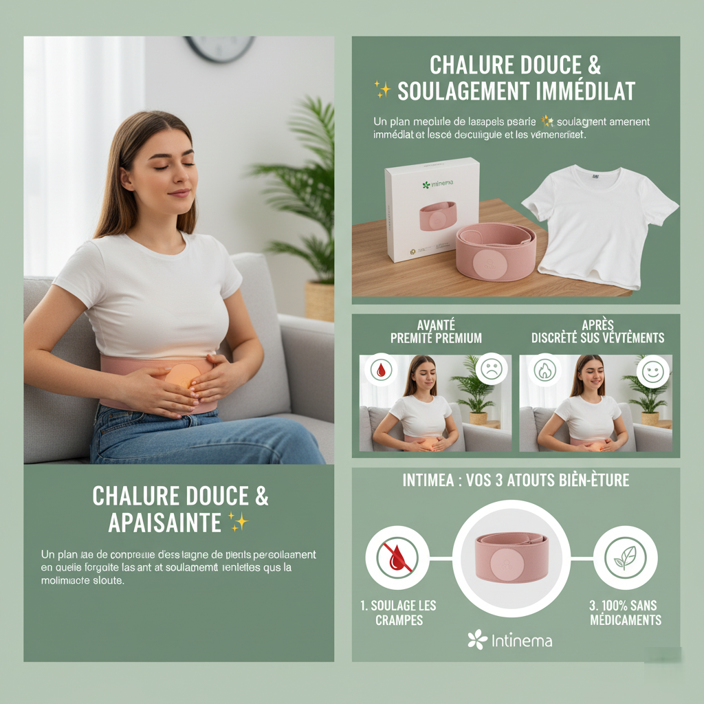 Ceinture Chauffante Menstruelle – Soulagement Des Crampes