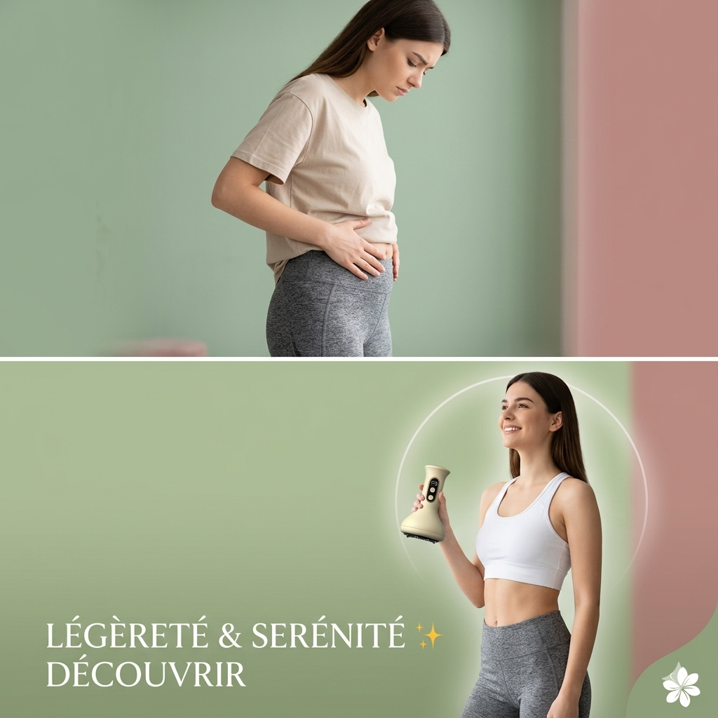 Masseur Abdominal Chauffant Guasha — Ventre Plat & Corps Sculpté — Intimea